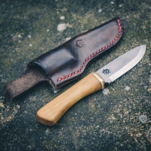 Snowgate Utility Knife – Laburnum, With Leather Sheath