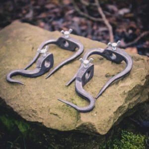 Hand Forged Spit Kit for Campfire Tripod
