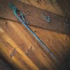 Hand Forged Rope Twist Fire Poker