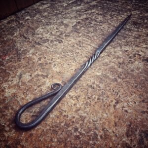 Hand Forged Rope Twist fire Poker