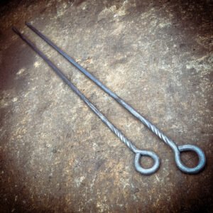 Hand Forged Big Fire Pit Skewers